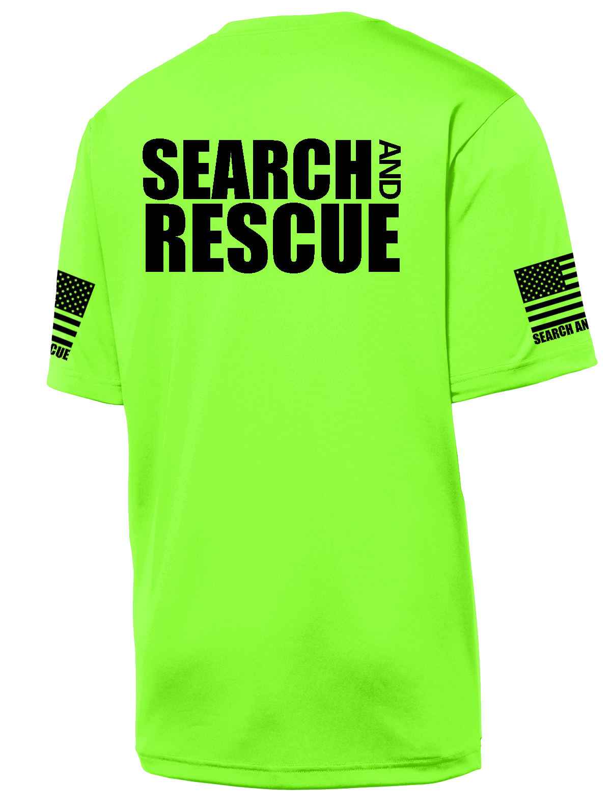 Code 3 Search and Rescue Neon Green Polyester T-Shirt Neon Green