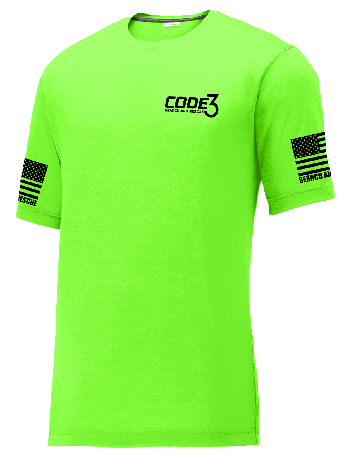 Code 3 Search and Rescue T-Shirt Neon Green